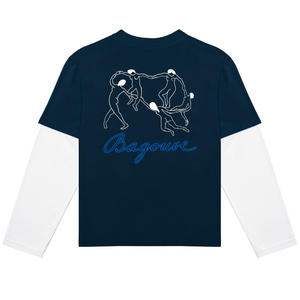 DANCE DOUBLE SLEEVE T-SHIRT NAVY