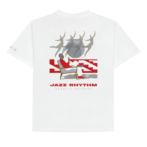 JAZZ RHYTHM T-SHIRT WHITE
