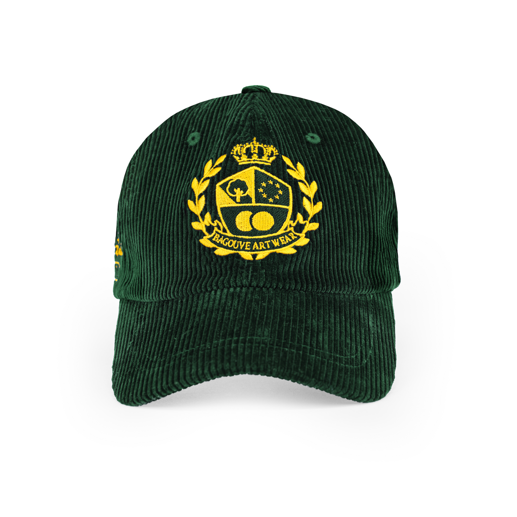 CREST CORDUROY HAT GREEN