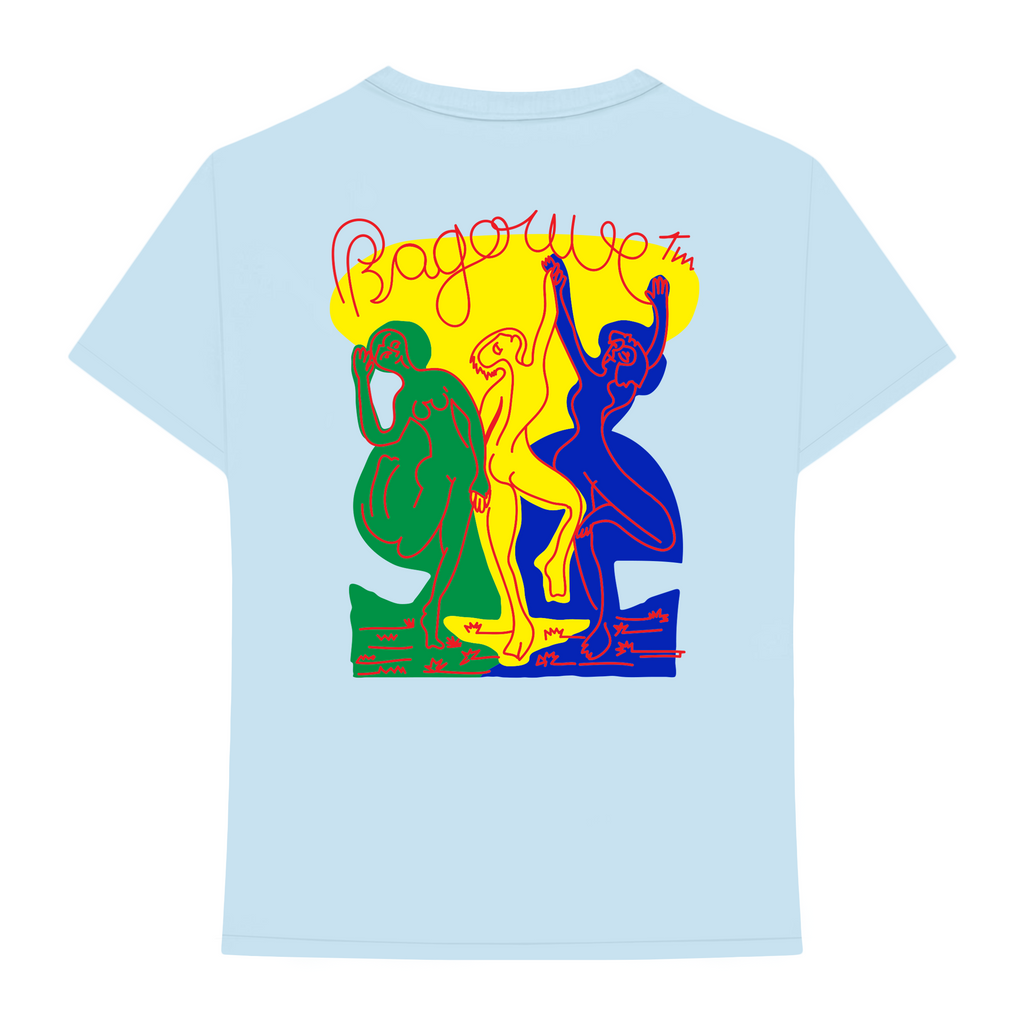 DANCE OF COLOURS T-SHIRT LIGHT BLUE