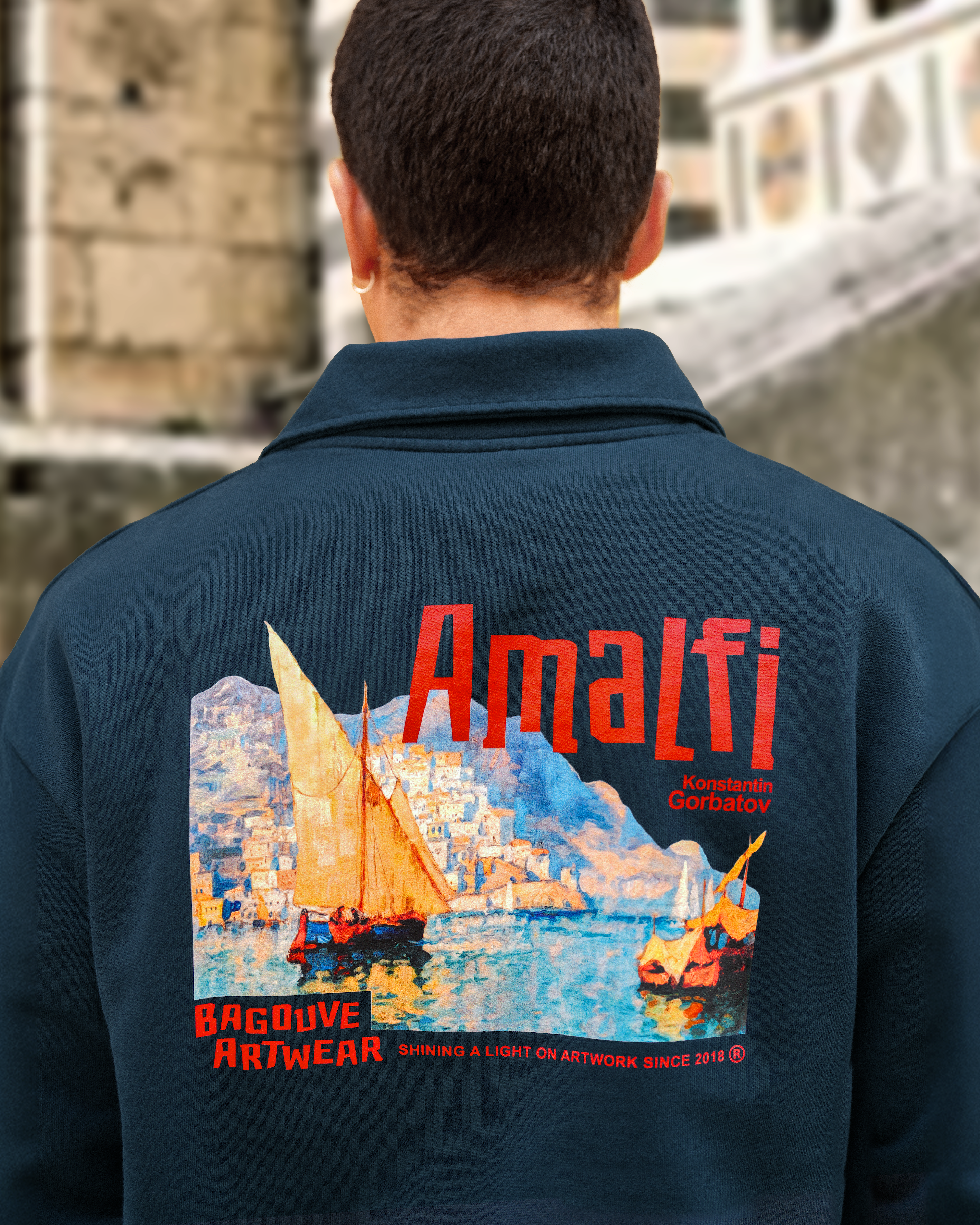 AMALFI POLO SWEATSHIRT