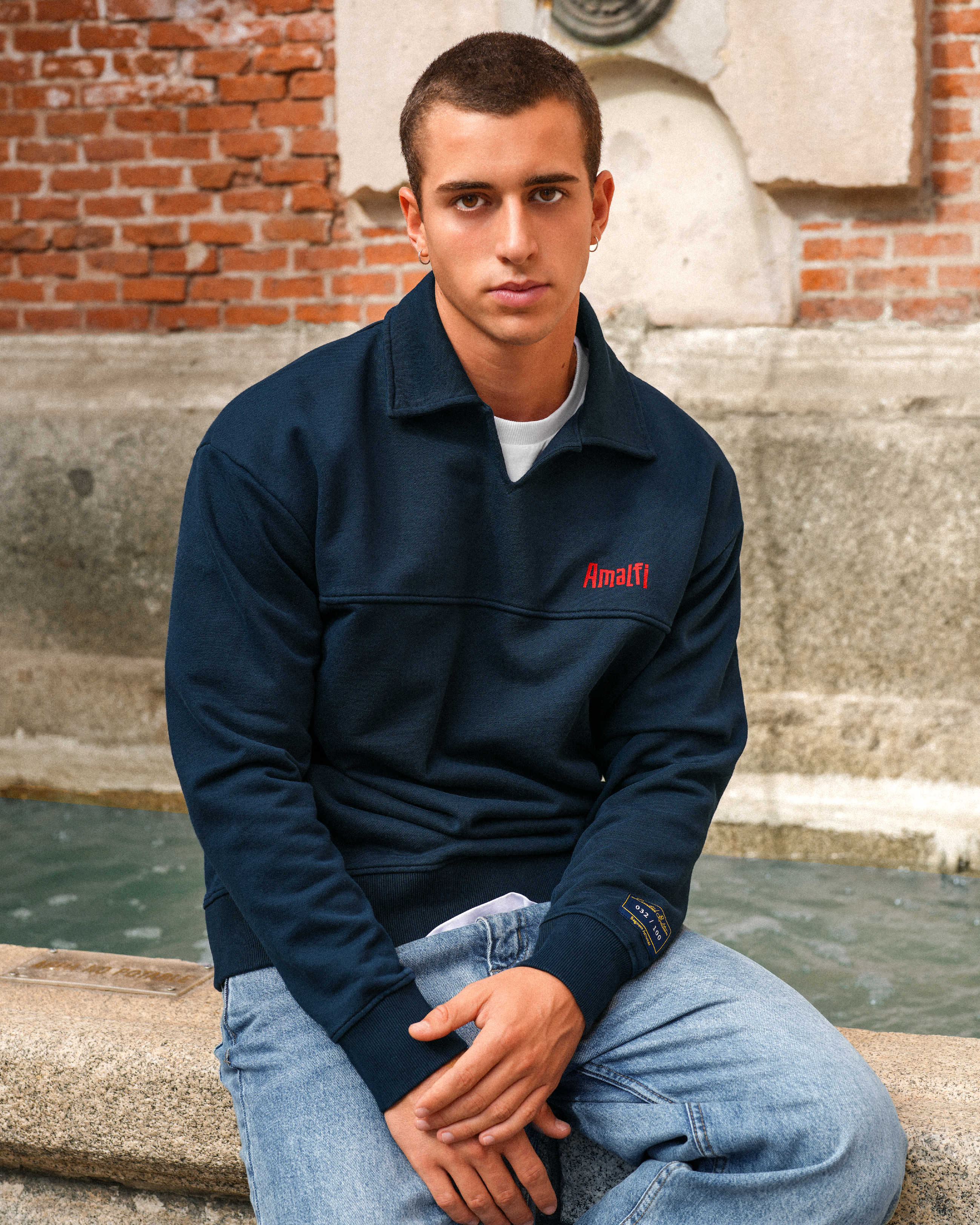 AMALFI POLO SWEATSHIRT