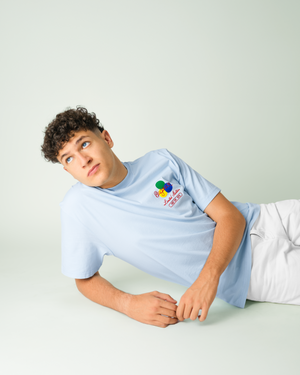 DANCE OF COLOURS T-SHIRT LIGHT BLUE