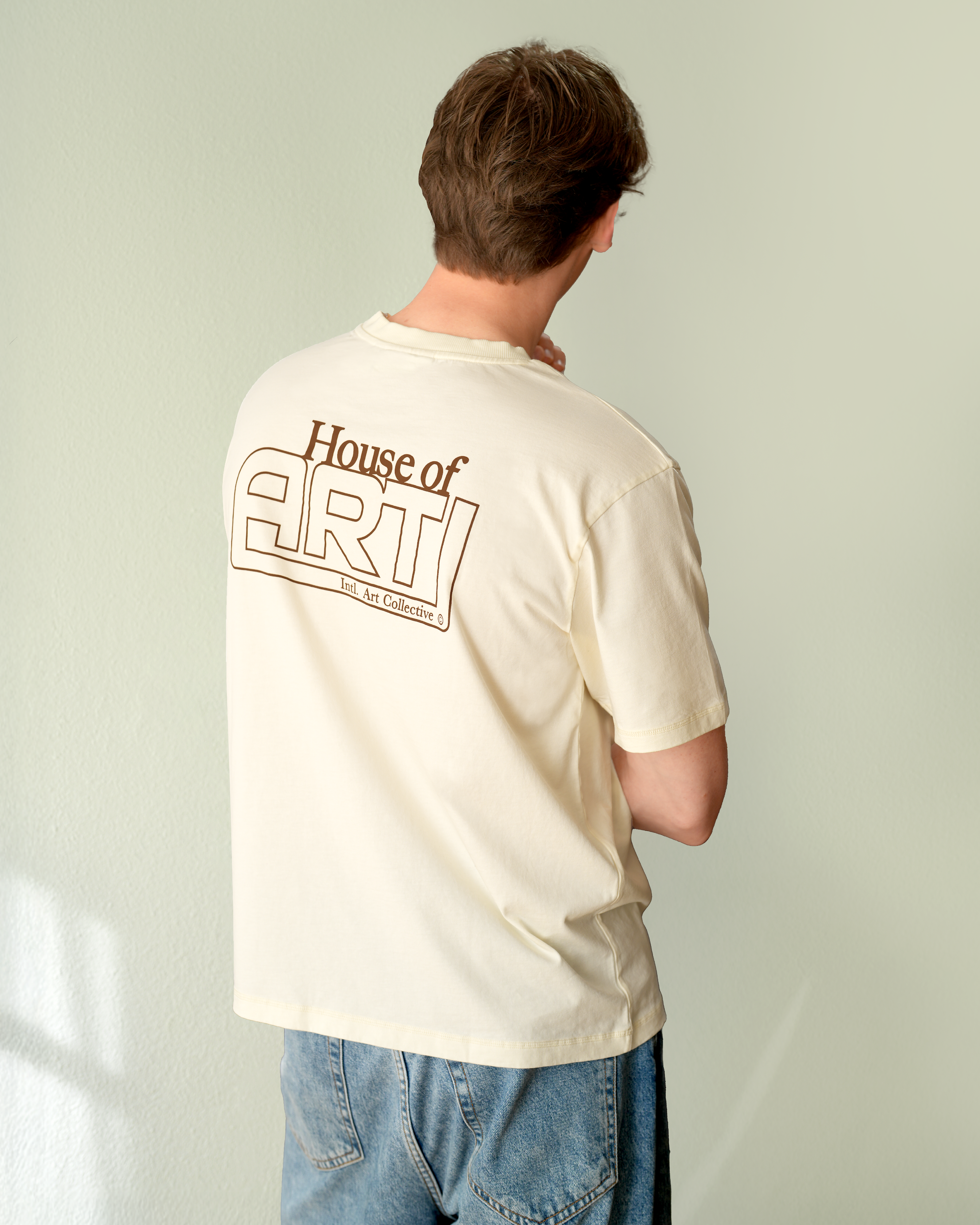 HOUSE LOGO T-SHIRT CREAM