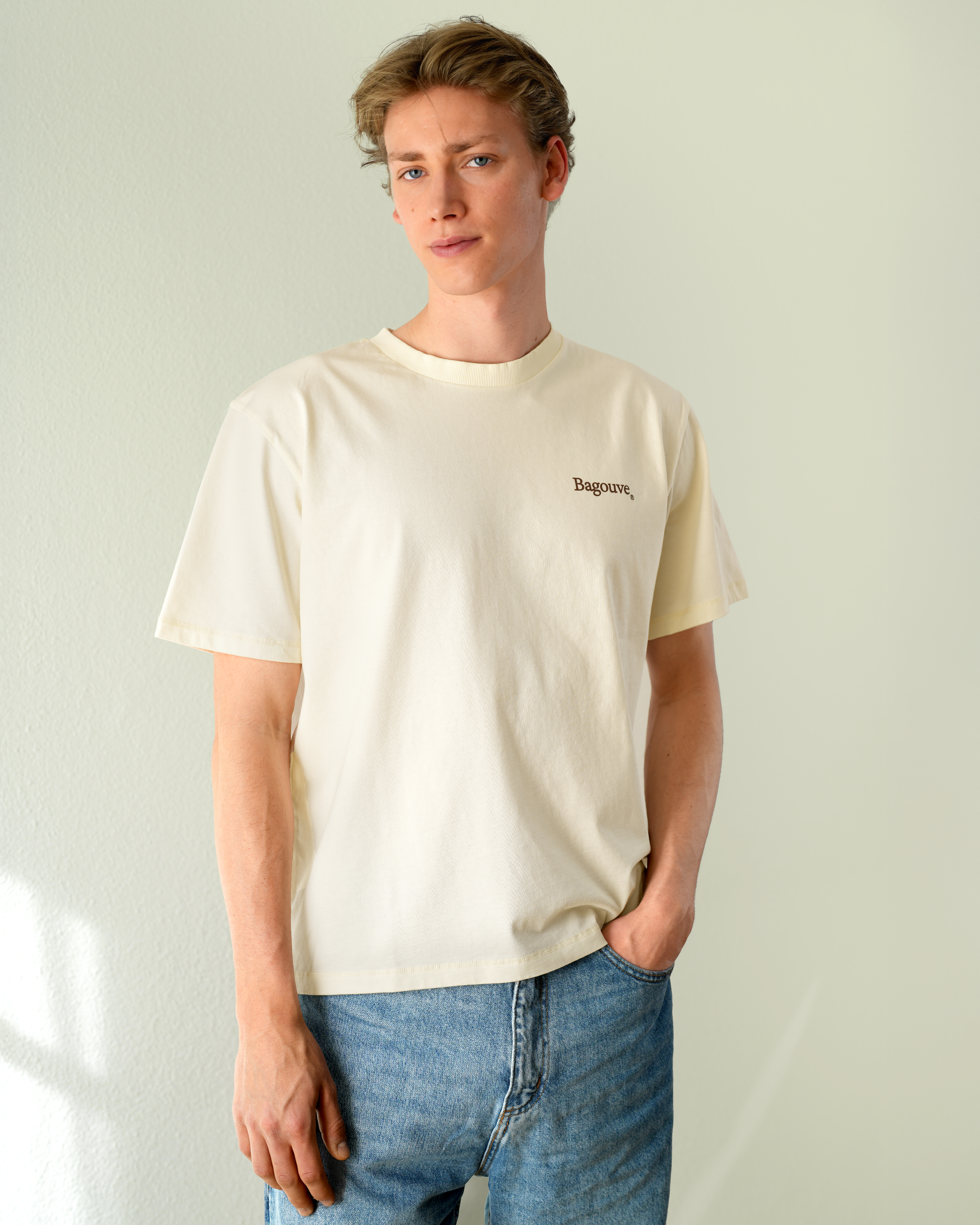 HOUSE LOGO T-SHIRT CREAM