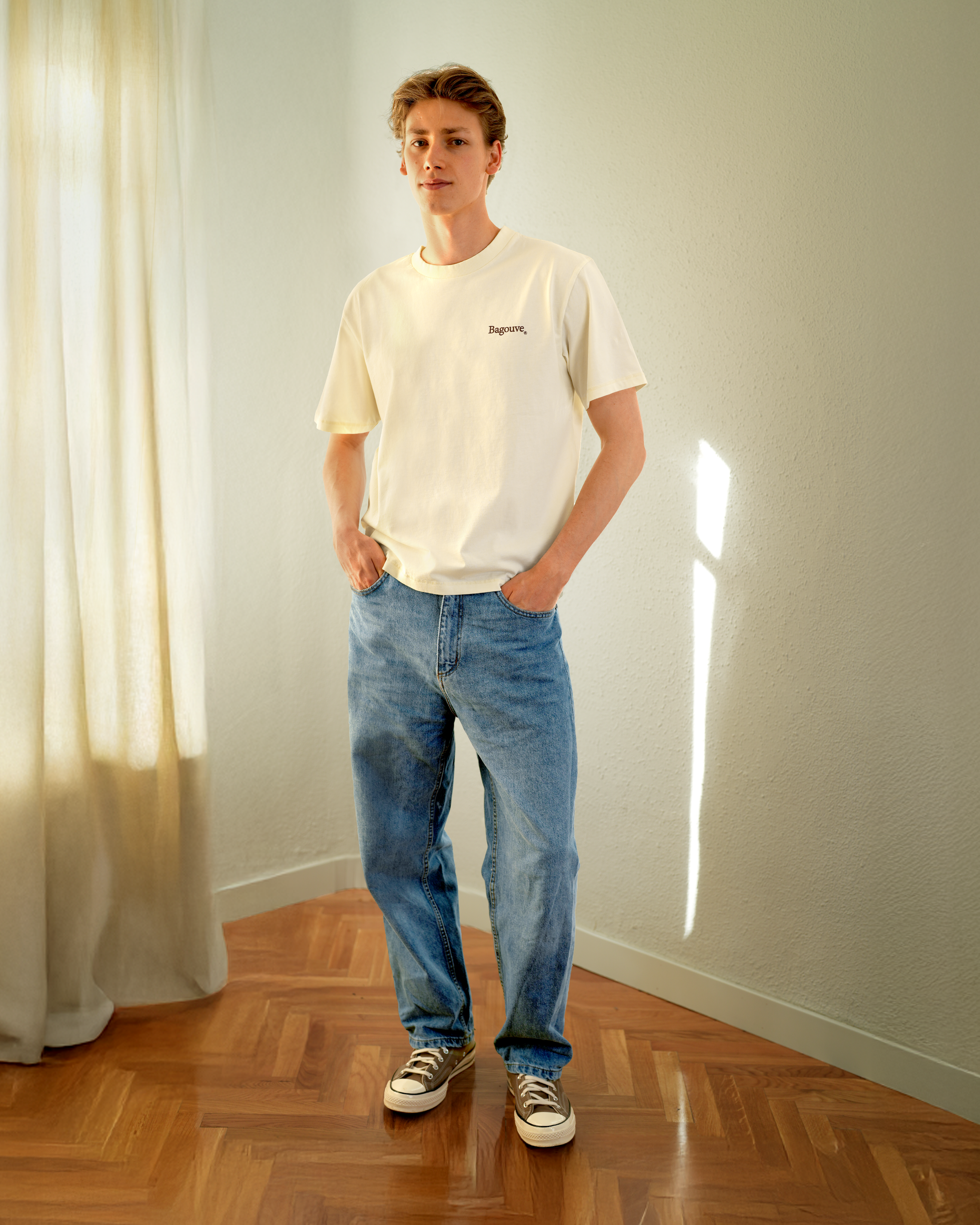 HOUSE LOGO T-SHIRT CREAM