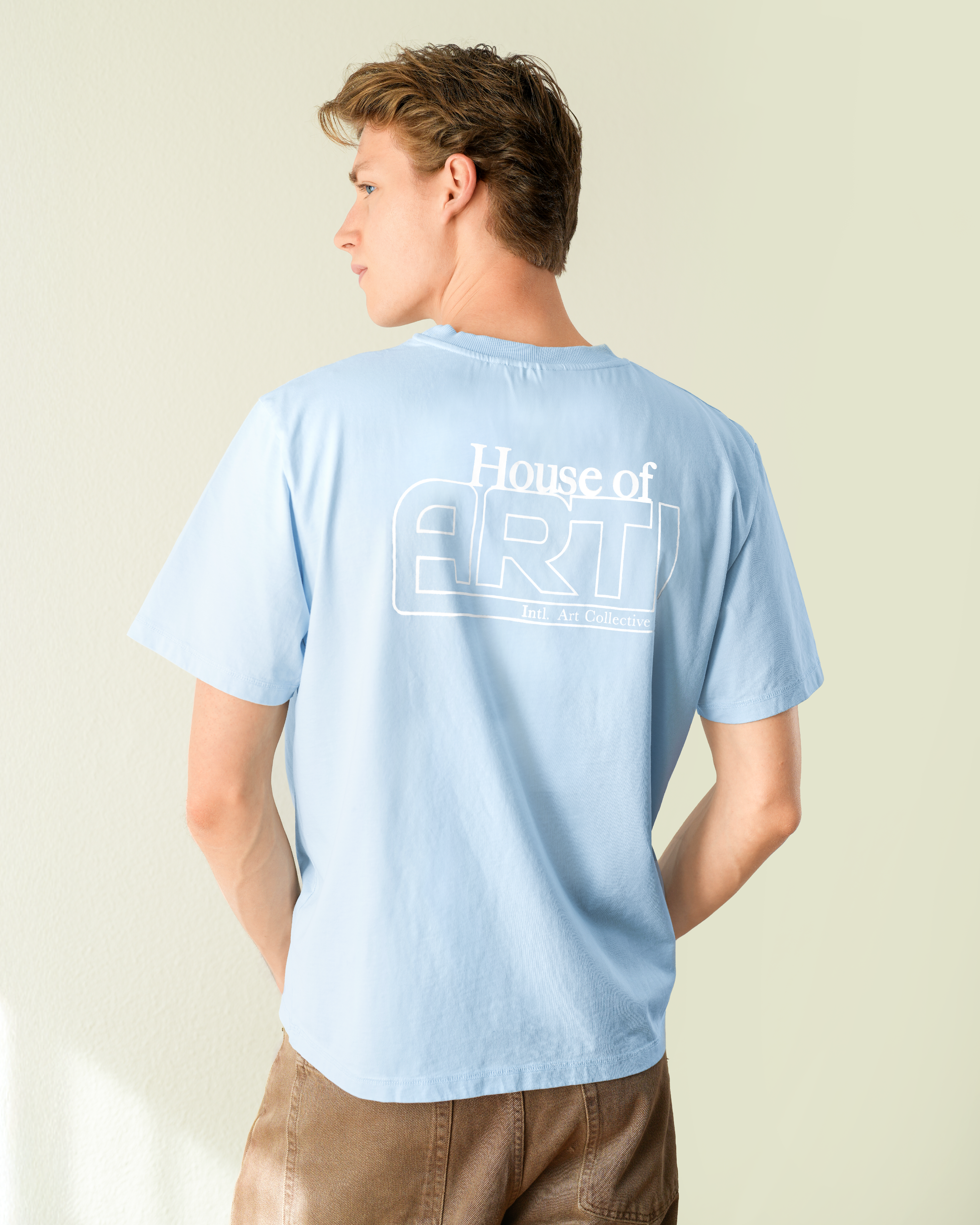 HOUSE LOGO T-SHIRT LIGHT BLUE