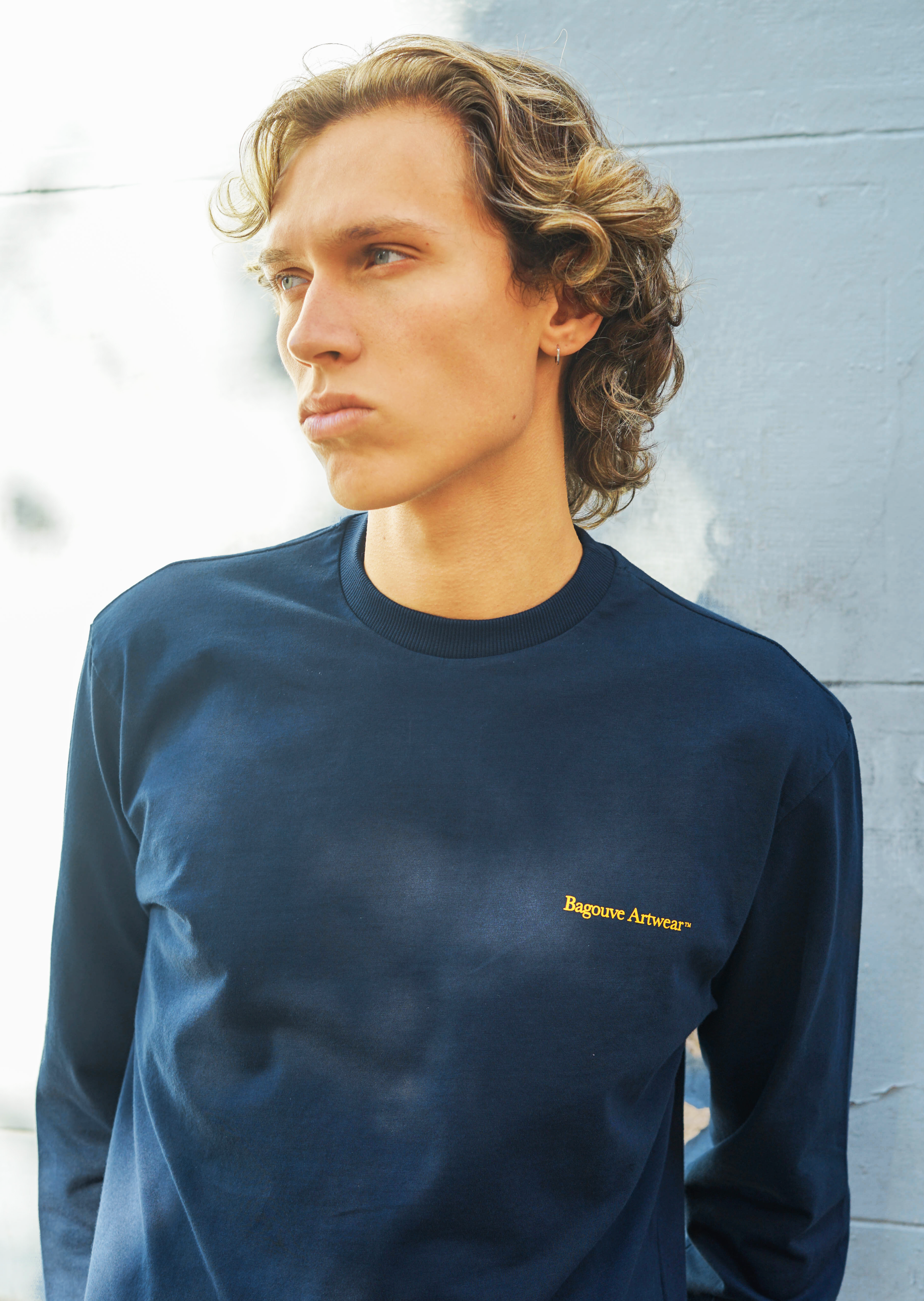 PAINTBRUSH NAVY LONGSLEEVE T-SHIRT