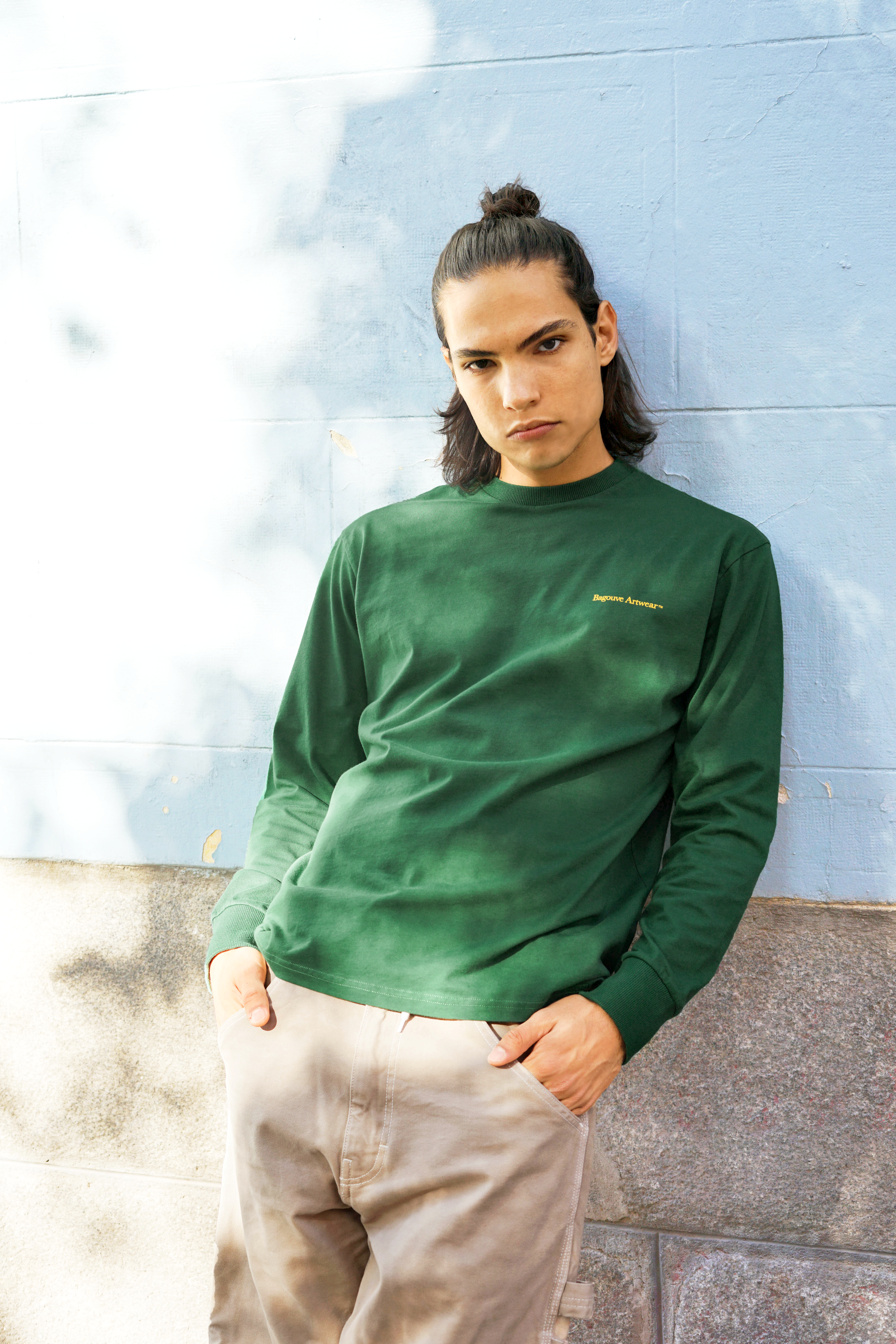 PAINTBRUSH GREEN LONGSLEEVE T-SHIRT