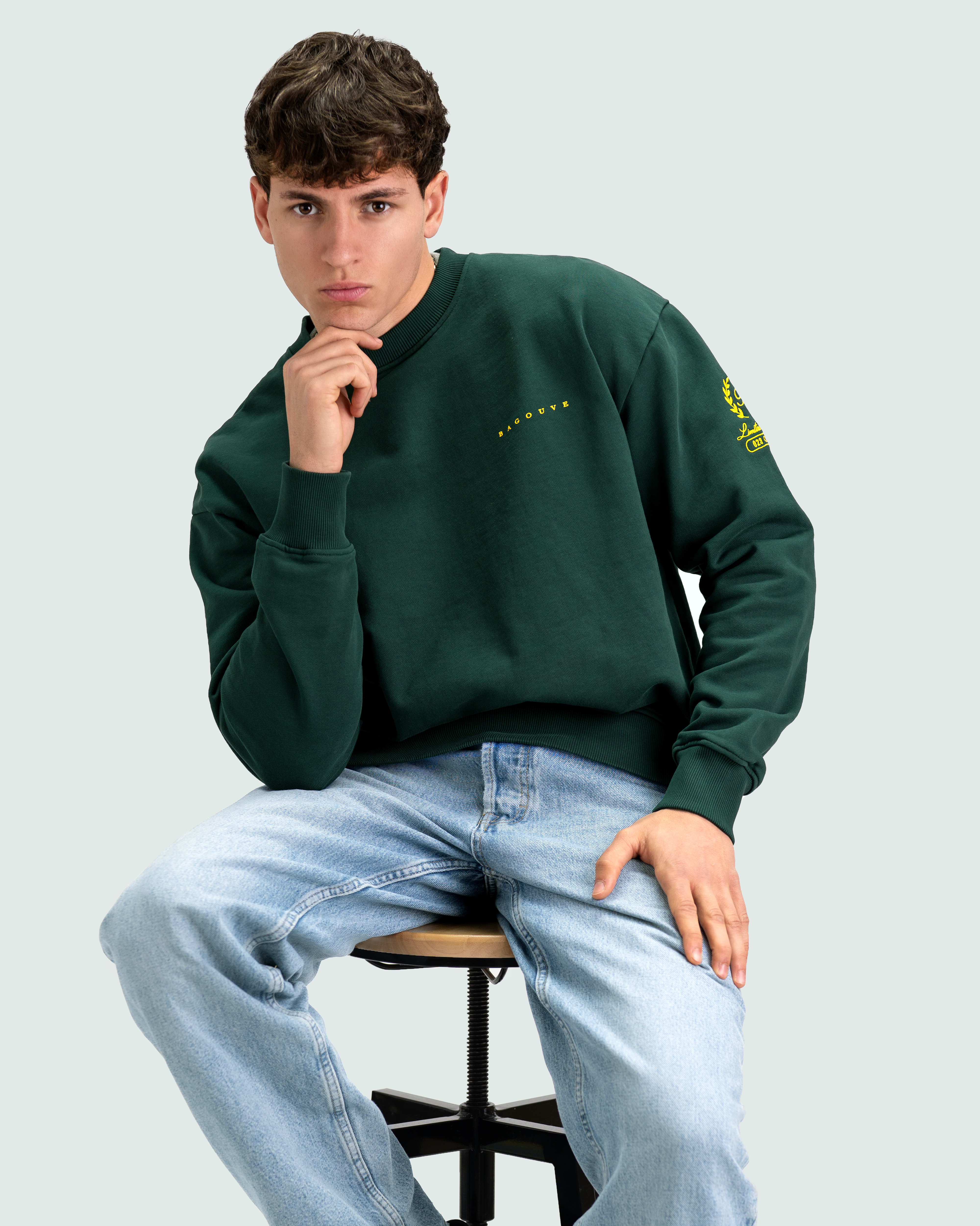 Bagouve Artwear - Races Sweatshirt, Evergreen, Unisex – BAGOUVE