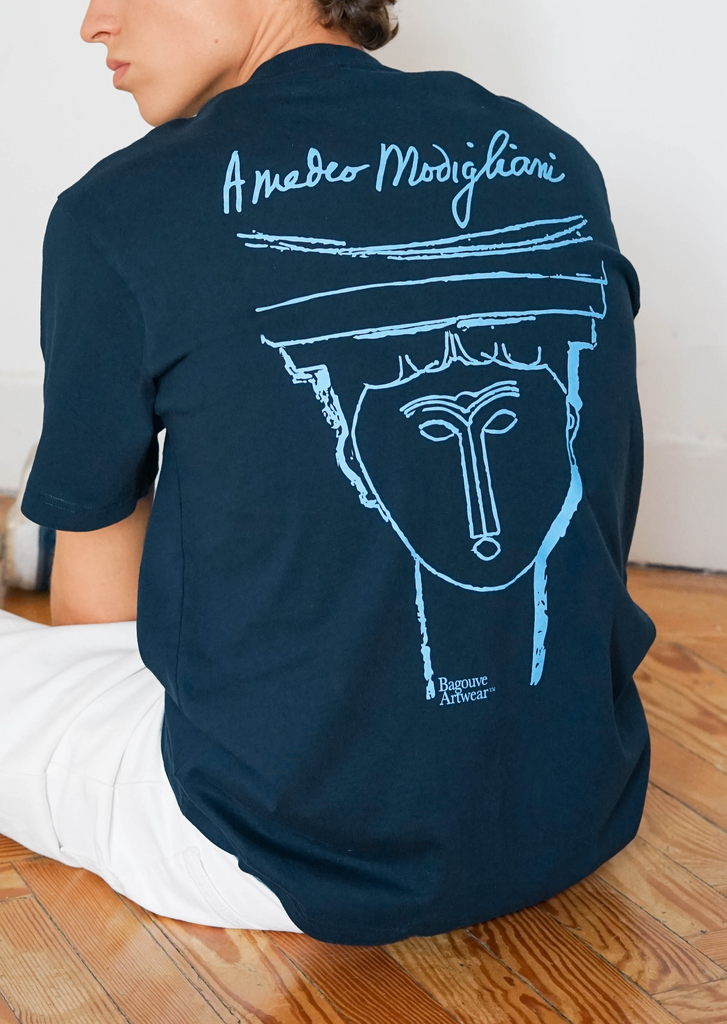 MODIGLIANI T-SHIRT NAVY | BAGOUVE ARTWEAR