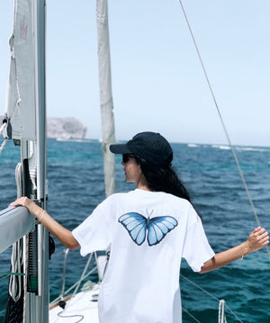 BLUE BUTTERFLY T-SHIRT