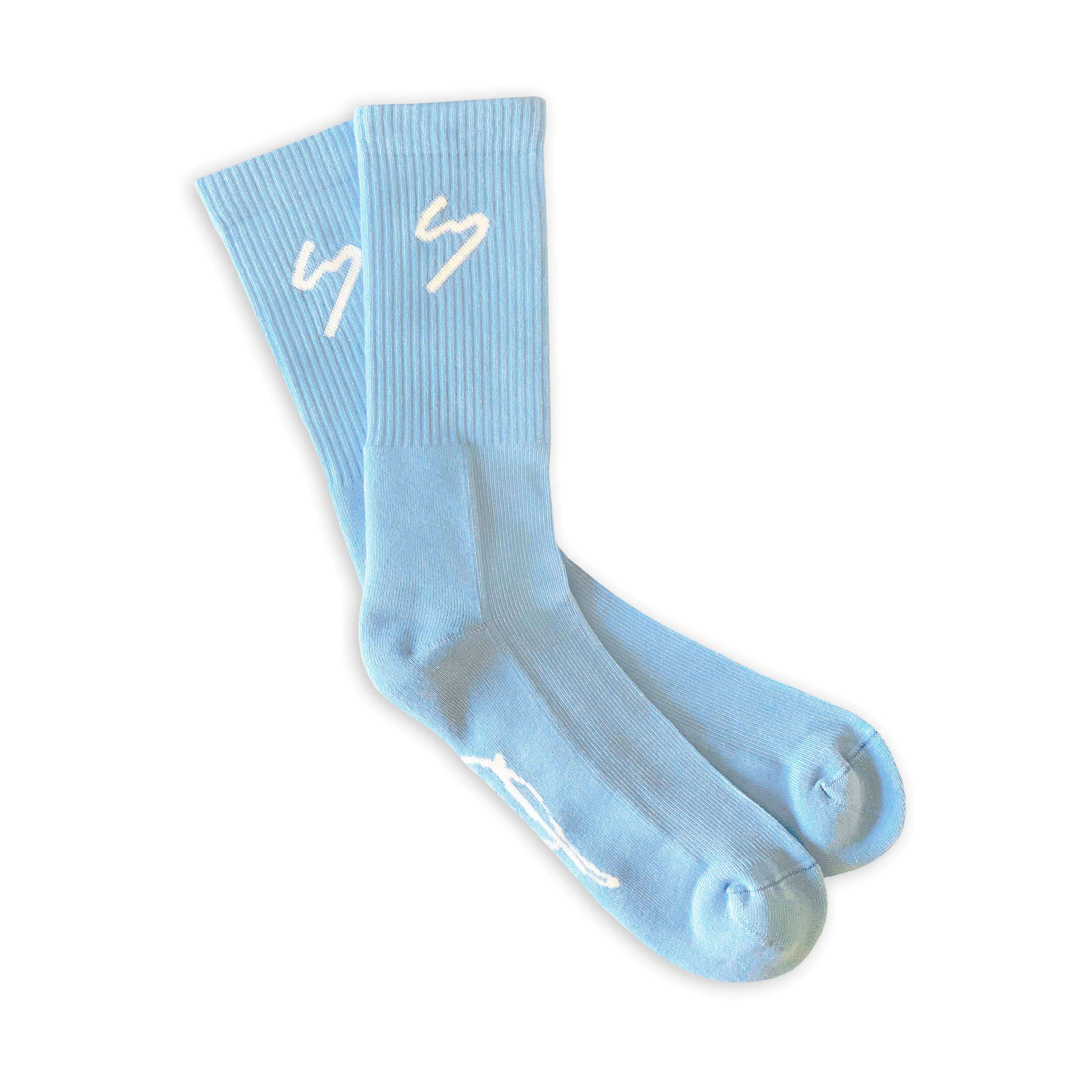 Sky blue top nike socks