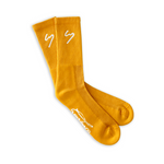 SIGNATURE LOGO SOCKS MUSTARD