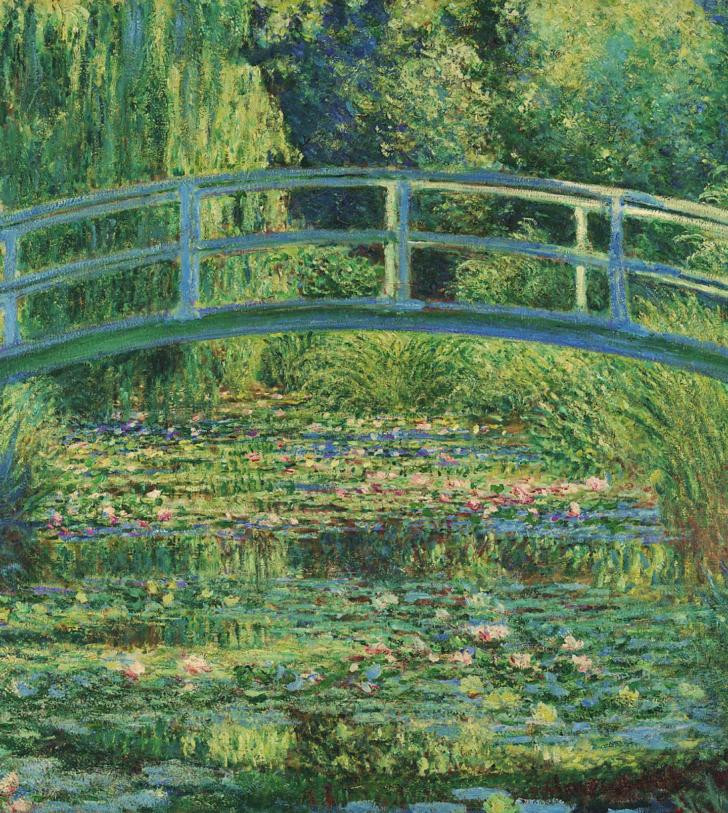 The Japanese Footbridge and the Water Lily Pool, Giverny Bagouve Artwear